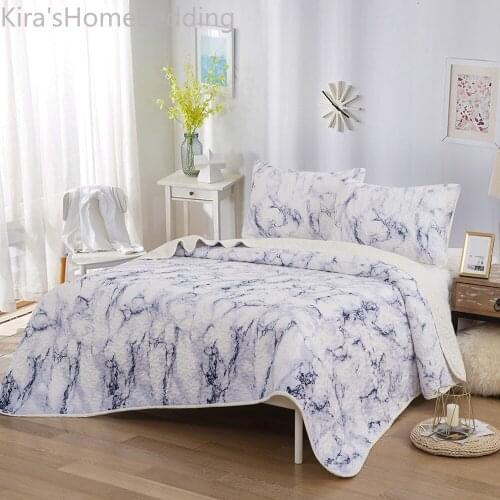 New Products Summer Quilt For Queen King Printed Marble Bed Duvet Blanket Comforters Bed Cover Quilting Home Textiles