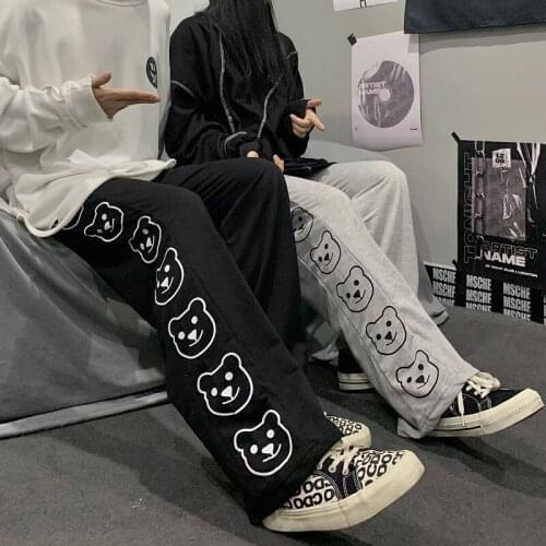 2021 autumn Loose vintage kpop kawaii clothes Sweatpants harajuku y2k trousers streetwear dropshipping oversized Womens pants