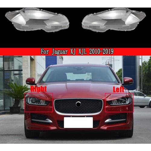 Car Headlight Headlamp Plastic Clear Shell Lamp Cover Replacement Lens Cover For Jaguar XJ XJL 2010~ 2019
