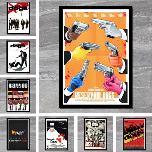 Perfect JL Reservoir Dogs Quentin Tarantino Classic Movie Series Vintage Art Classic Movie Poster Wall Stickers