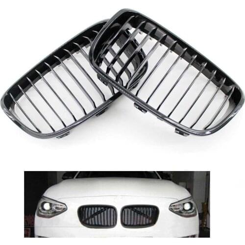 Car Front Gloss Black Grille Grilles for BMW F20 11-14