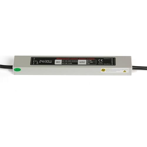 [Seven Neon]Wholesales IP67 waterproof DC12V 30W/DC24V 30W metal switch power adaptor led lighting power transformer