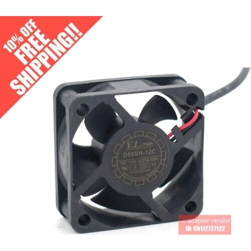 Y.L.FAN D50SH-12C 5020 12V 0.27A 5CM/CM cooling fan