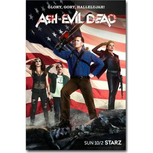 077 Ash vs Evil Dead TV Series 157 Wall Silk Cloth Poster Art Decoration Gift