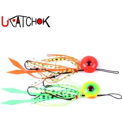 2pcs/pack 95g/85g/65g/45g/35g Inchiku blackfish fishing twin jigging hook attached lead jig beard BASS fishing Silicone Skirt