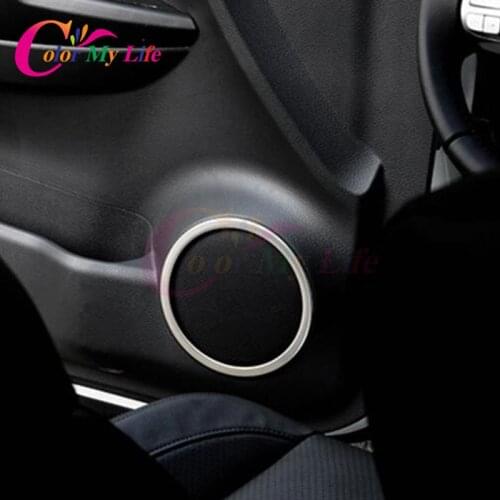 4Pcs/Set Stainless Steel Door Speaker Ring Cover Speaker Decoration Trim For Nissan Qashqai J11 2014 2015 2016 Accessories
