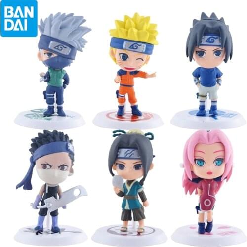 6pcs/Set Naruto Model Toys Anime Figure Uchiha Sasuke Gaara Collection Decorations Action Figure Toys for Children Birthday Gift