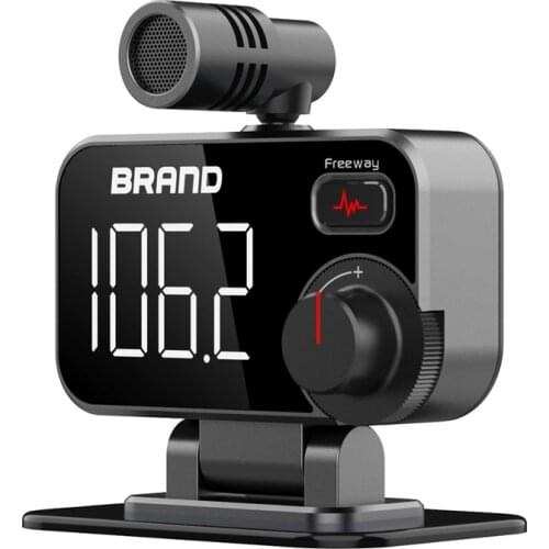 Bluetooth FM Transmitter for Car, Bluetooth Car Adapter MP3 Player with Display Screen,QC3.0 Dual USB Fast Charging Port