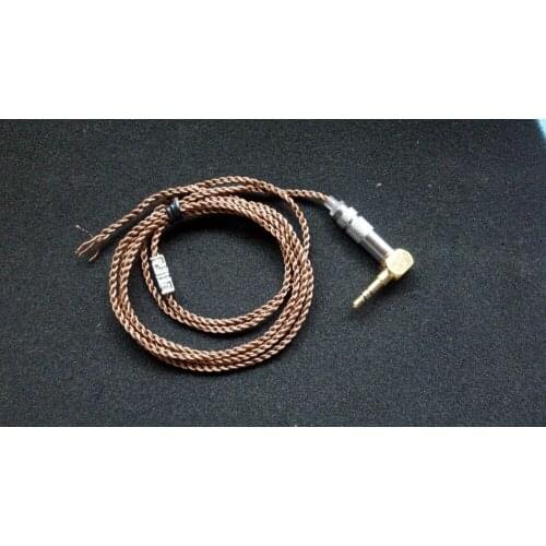 Diy earphone cable 7nocc curved plug/Dip plug