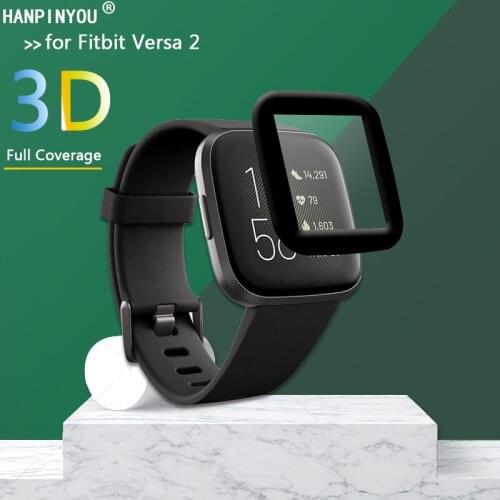For Fitbit Versa 2 Watch Versa2 3D Curved Plating Full Covering Soft PMMA PET Film Screen Protector (Not Tempered Glass)