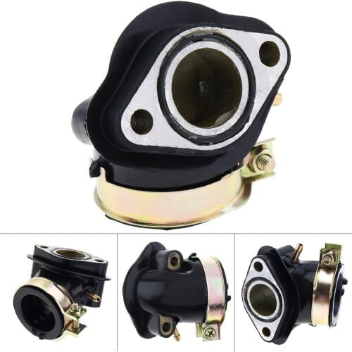 GY6125 GY6 110cc Intake Pipe of Beach Car Motorcycle Carburetor Joint Intake Manifold Pipe Boot Holder for Moped Scooter