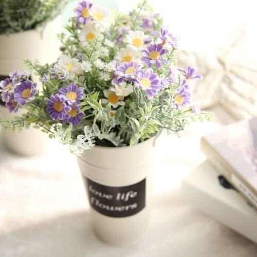 5 Colors Daisy Artificial Flower Wedding Flowers for Home Wedding Decoration Party fake flower