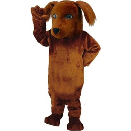 Handmade Cartoon Character Brown Dog Mascot Costume Suits Cosplay Party Game Dress Outfits Clothing Carnival Halloween Adults