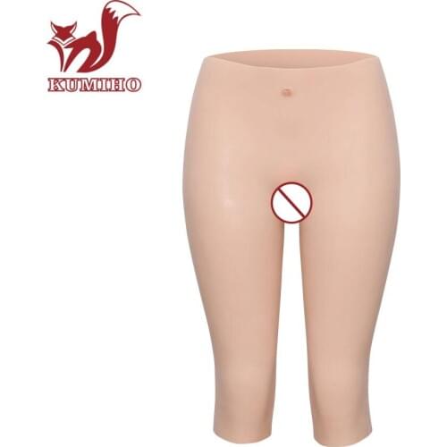 KUMIHO Silicone pantys lifelike vagina pussy 7-point underwear Sexy butterfly vagina for Crossdresser for drag queen