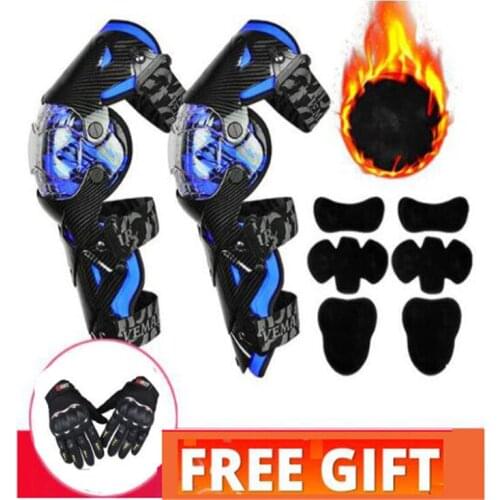 VEMAR Motorcycle Knee Pads Racing Moto Knee Guards CE Motocross Protection Riding Safety Protective Gear Adults Knee Protector