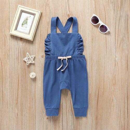 Newborn Baby Girls Stripe Romper Overalls Pants for 0-3Years Childrens Clothing Kids Cotton Soft Coming Outfit Clothes Suit
