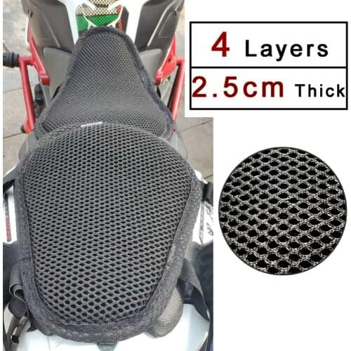 REESSOR motorbikes seat cooling cushion for summer season Heat insulation Heightening and thickening 3d Motorcycle Seat Cover