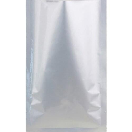 100pcs/lot-7size Big Size Heat Seal Pure Foil Bag 3 Sides Flat Bag Vacuum Foil Sealed Bag Snack Nuts Sugar Packaging Bags