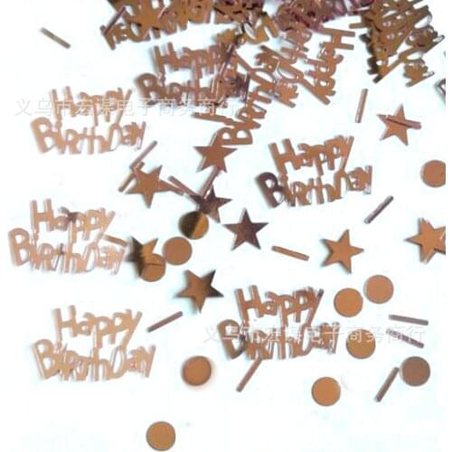 Happy birthday/15 grams Sequins PVC Flat for DIY Card Making Craft Color Collection