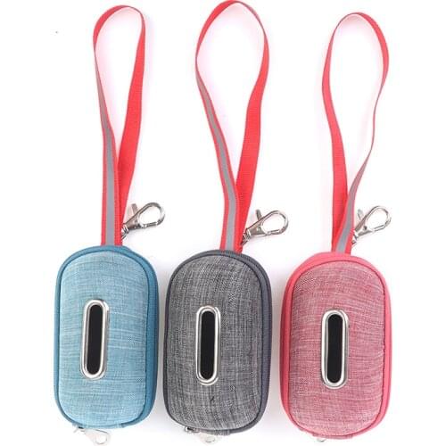 Portable Pet Dog Poop Bag Dispenser Pick-Up Bags Holder With Rope Cleaning Waste Garbage Box Easy To Carry