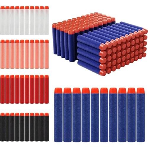 Refill Darts Bullets For Nerf Guns N-Strike Elite Series Blasters Children Toy Gun Soft Bullet Foam Accessories 10pcs 7.2x1.3cm