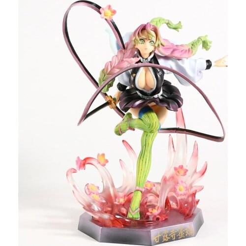 Anime Demon Slayer Kanroji Mitsuri Gk Statue PVC Figure Kimetsu no Yaiba Sexy Girls Figurine 20cm