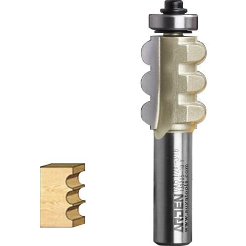 Woodworking Triple Half Round Cutter Bits Arden Router Bit - 1/2*7/8 - 22.2 mm " Shank - Arden A0905158