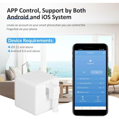 Tuya Smart Mechanical Fingertip Robot Finger Robot Bluetooth Compatible Smart Home Control Works With Google Home Assistant