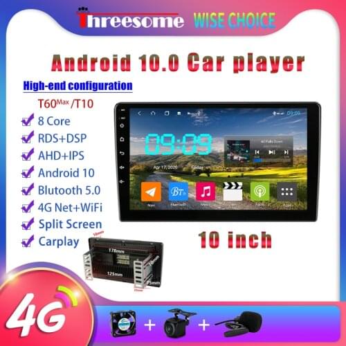 10" Android 10.0 2Din Universal Car Radio Multimedia Video Player 4G ENT DSP GPS Navigation For Nissan Hyundai Kia toyota Honda