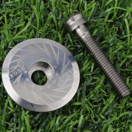 Bike Headset Stem Top Cap For 1 1/8" Steerer Fork Cover With Mount Screws