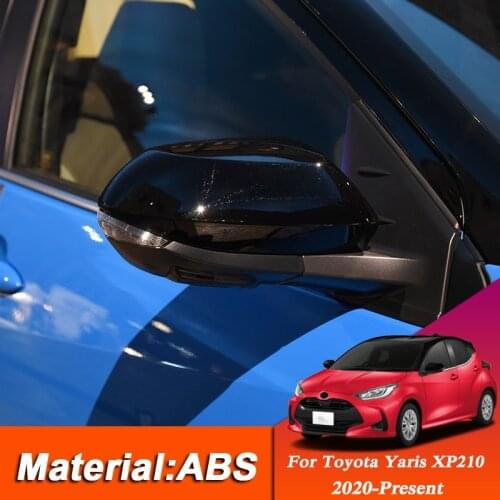 For Toyota Yaris XP210 2020-Present ABS Car External Rearview Mirror Cover Sequins Auto Stickers Car Decoration Accessories