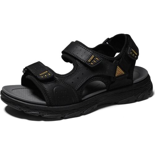 Men's Leather Sandals YOZIHAYL China