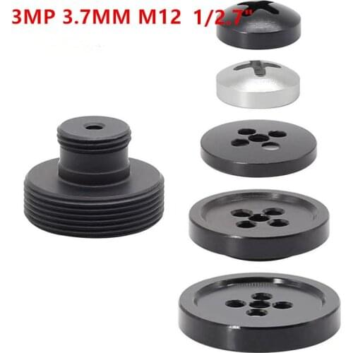 1/2.7" New Screw for CCTV Camera 3.7mm Lens 3.0MP Wide-Angle 100 Degree M12 x 0.5 Mount Button Lens For CCTV Security Camera