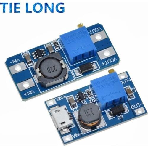 10pcs MT3608 DC-DC Step Up Converter Booster Power Supply Module Boost Step-up Board MAX output 28V 2A for arduino