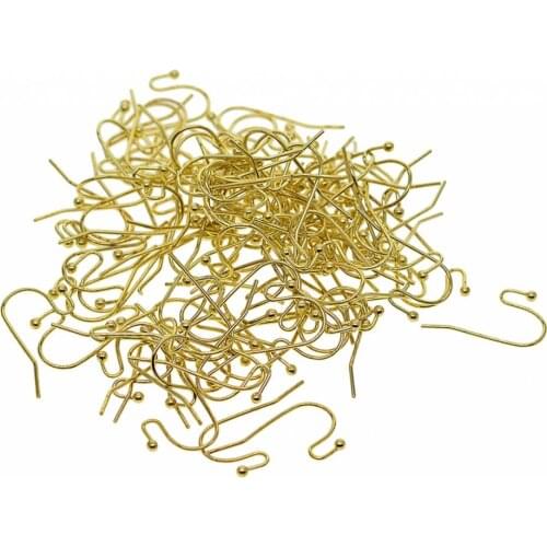 100 Pack Brass Earrings French Hook Fish Hook Earrings Jewelry Findings