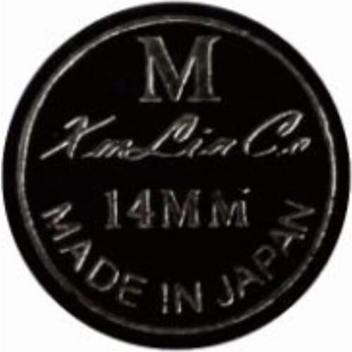 2pcs per lot Xmlinco 14mm 8 layers black medium Japan leather billiard pool cue tips