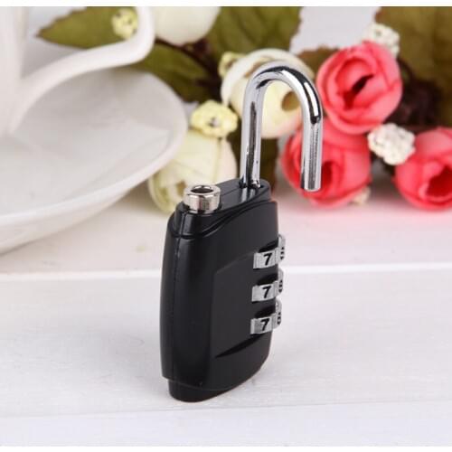3 Digital Combination Password Padlock Zinc Alloy Security Suitcase Coded Lock Padlock cabinate cupboard smart padlock children