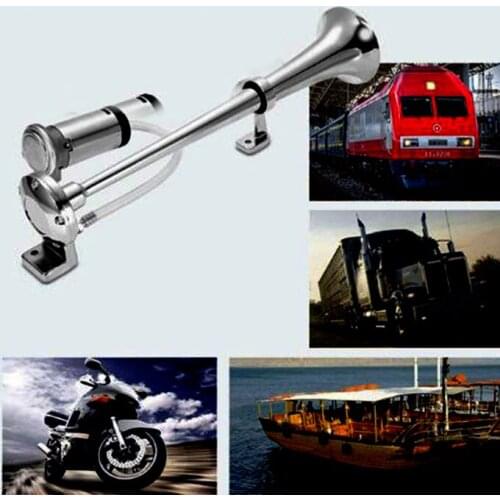 450mm universal 17 inch car wind horn 12V compressor 150DB super loud air hose car horn speaker card for truck car motorcycle