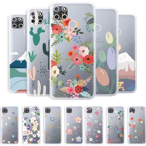 For OPPO Realme 7i Case Clear Soft Cover For Realme 7i RMX2193 Protective Case For Realme 7i Global Transparent TPU Phone Fundas