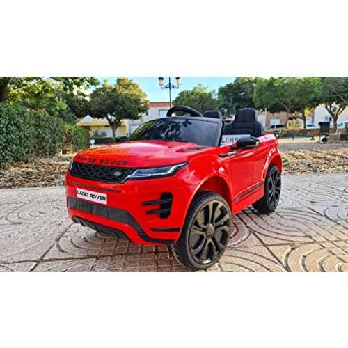 Indalchess electric car for kids EVOQUE 12V, 4 motor drive, remote Control parent Radio, red-BNEVORED2