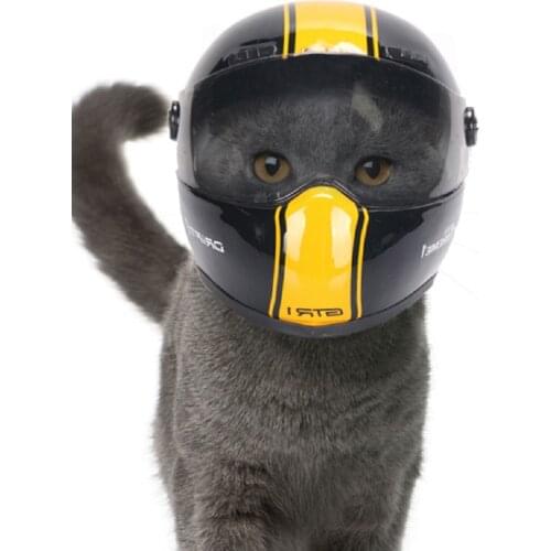 Pet Cat Helmet Dog Helmet Handsome, Pet Out, Anti-collision Hat, for Little Dogs, Cats, Make Styling, Photo Props Pet Hat