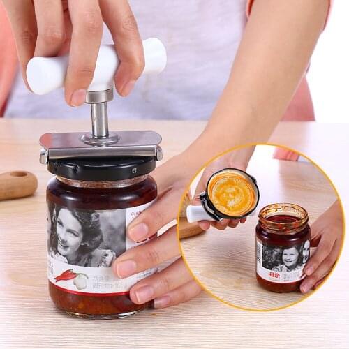 Kitchen Gadget Can Bottle Opener Screw Cap Bottle Wrench Stainless Steel Power-saved Opener Can Bottle Tin Cap Opener Tool