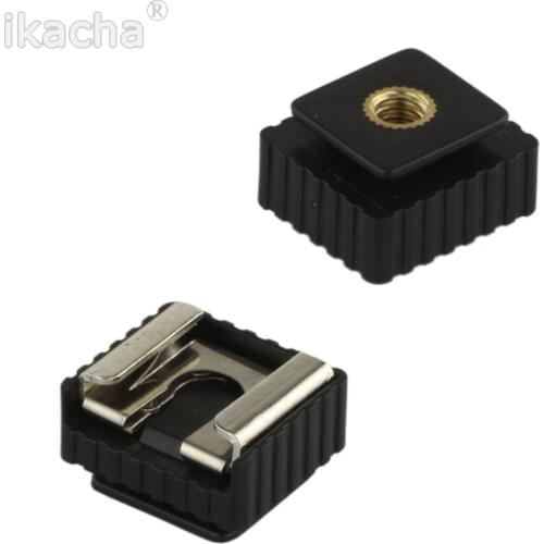 Camera Metal Flash Hot Shoe Mount Adapter to 1/4" Screw Thread Tripod Mount for DSLR studio Light