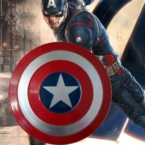 Disney Marvel Captain American Metal Shield 1:1 Toys Wall Decoration Holding Superhero Weapon Cosplay Prop Creative Home Decorat