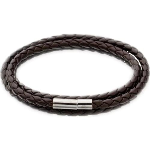 Trendy Handmade Weave Leather Bracelet unique Multilayer PU Leather Twisted Wristband Bangle Bracelet Men Jewelry Accessories