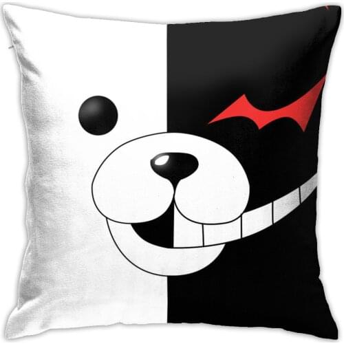 Danganronpa Cosplay Soft Print Home Decro Pillow Cover 45x45cm Anime Cushion Pillow For Car Chair Outdoor Cushion Covers