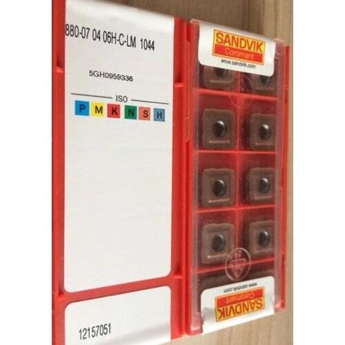 ORIGINAL 10PCS CARBIDE INSERT 880-070406H-C-LM1044