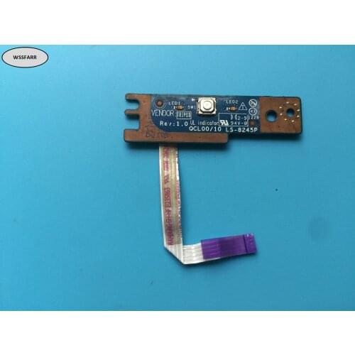 Original LS-8245P fit for Dell Inspiron 15R 5520 7520 series Power Button Board with Cable 100% tested ok