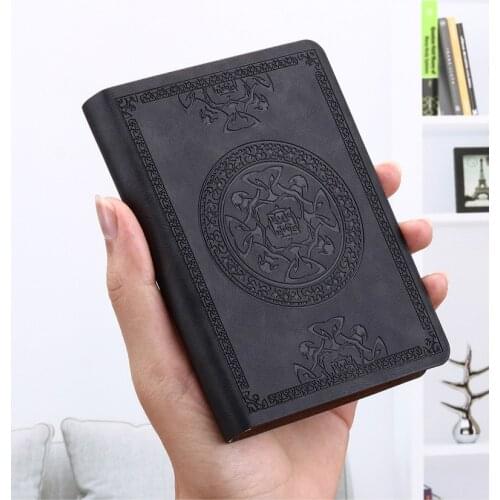 Retro Portable A6 Diary Notebook Notepad Creative Travelers Journal Thicken Record Meeting Notebook 2020 Agenda Planner Supplies
