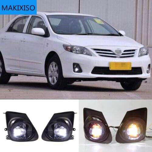 Fog light for Toyota Corolla 2011-2013 headlight fog lights fog lamps Switch Grille cover halogen LED foglights frame headlights